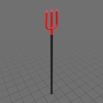 Devil pitchfork toy