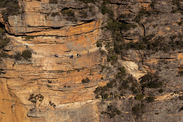 beautiful rock formation at three sister in Australia