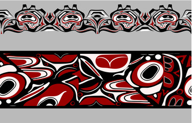 abstract background native north american set
