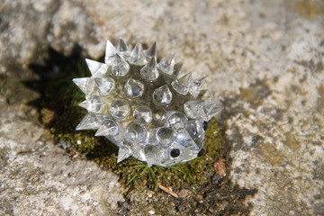 Cristal transparent glass hedgehog cute figurine