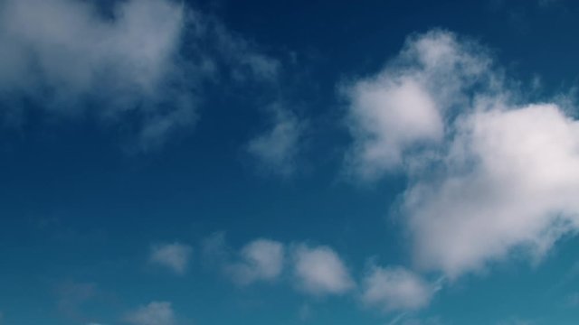 A cloudy day with blue sky quick timelapse