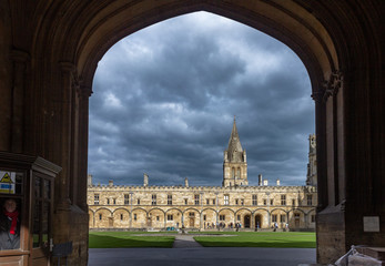 Oxford in England in early Spring with clouds during the day