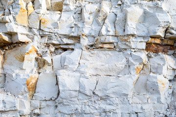 detail of limestone rocks