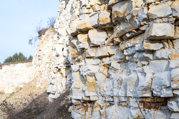 outcrop of limestone