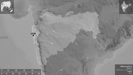 Maharashtra, India - composition. Grayscale © Yarr65