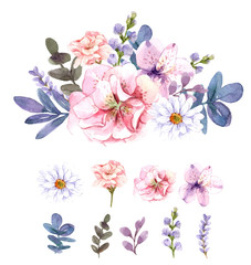bouquet floral for design