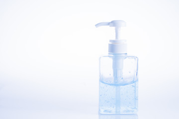 Alcohol gel for hand cleaning, used for antibacterial purposes. And preventing infection coronavirus or covid-19