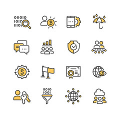business icons for internet marketing