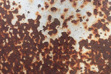 Rusty texture of an old dilapidated wall