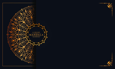 Luxury mandala background with arabesque pattern arabic islamic east style for Wedding card, book cover.
