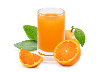 Orange  isolated on white background.