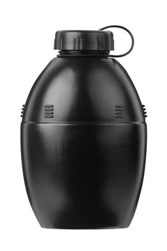 Black Water Bottle For Camping And Hiking