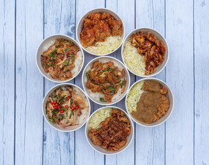 Mixed Selection of Fried Chicken Dishes  19