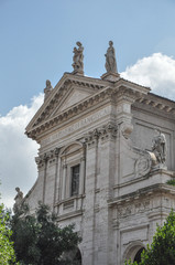 Fototapeta na wymiar Santa Maria Nova (Santa Francesca Romana) situated next to the Roman Forum in Rome, Italy