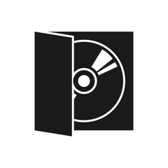 CD icon in trendy flat style