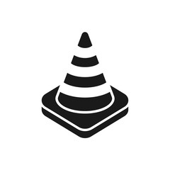 cone vector icon, traffic cone icon vector logo template