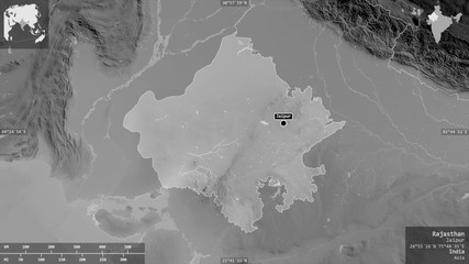 Rajasthan, India - composition. Grayscale © Yarr65