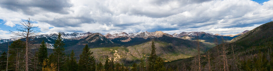 Veduta sulle Rocky Mountain National Park, Colorado, USA