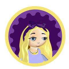 doll girl with a smile