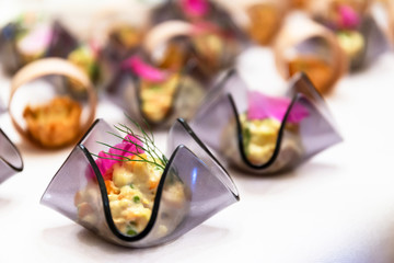 variety Appetizers and finger food