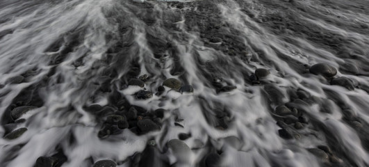 water flowing into the water
