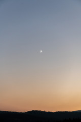 sunset in the sky