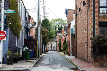 A typical Baltimore street, USA