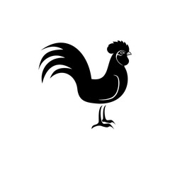 Rooster icon isolated on white background. Rooster icon in trendy design style