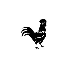 Rooster icon isolated on white background. Rooster icon in trendy design style