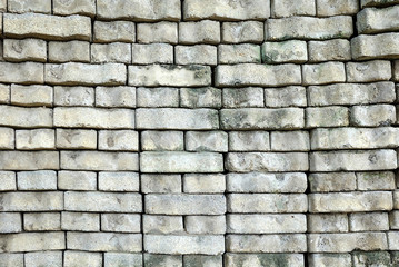 Stack of Concrete Bricks Background.