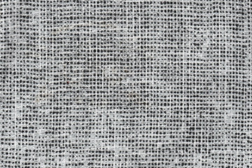 White fabric in black speck. Checkered fabric texture