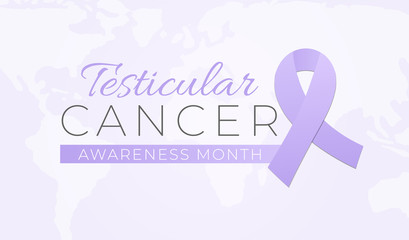 Testicular Cancer Awareness Month Background Illustration