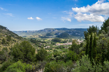 Fototapeta na wymiar View of the countryside of the island