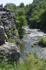 fast river in the forest