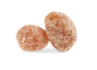 candied pineapple on a white background isolated