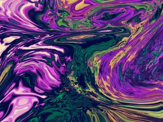 abstract purple green colorful background with waves electric 