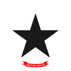 Obraz premium star icon in trendy flat style, star symbol