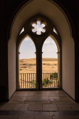 Vistas desde un balcón del Alcazar de Segovia.