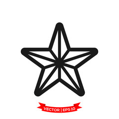 star icon in trendy flat style, star symbol