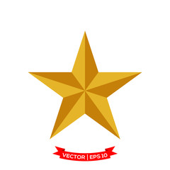 star icon in trendy flat style, star symbol