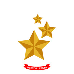 Obraz premium star icon in trendy flat style, star symbol