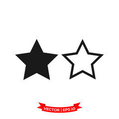 Obraz premium star icon in trendy flat style, star symbol