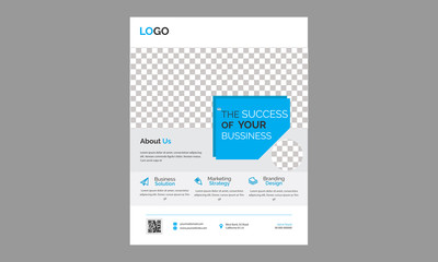 Brochure design, cover modern layout, annual report, poster, flyer in A4 with colorful triangles