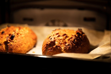 the loaf of fresh homemade bread