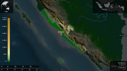 Bengkulu, Indonesia - composition. Physical