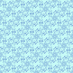 Seamless vector in geometric ornamental style.