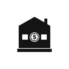Bank icon. Editable Vector EPS Symbol Illustration.