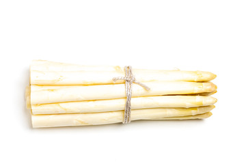 closeup of white asparagus