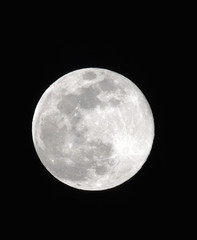 a closeup of a bright clear full moon