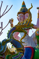 Fototapeta premium A beautiful view of buddhist temple Wat Saeng Kaew at Chiang Rai, Thailand.